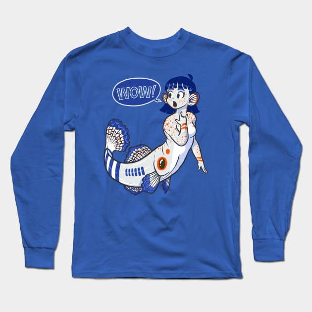 Fishy Fan Long Sleeve T-Shirt by JenniferSmith